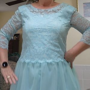 Formal, Special Occasion,Mom of Bride, Groom,church dress.Size 12-14 Powder Blue